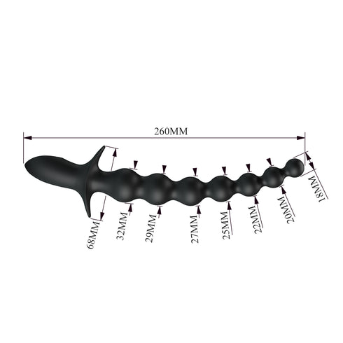 Rigdon 10 Function Vibrating Anal Beads